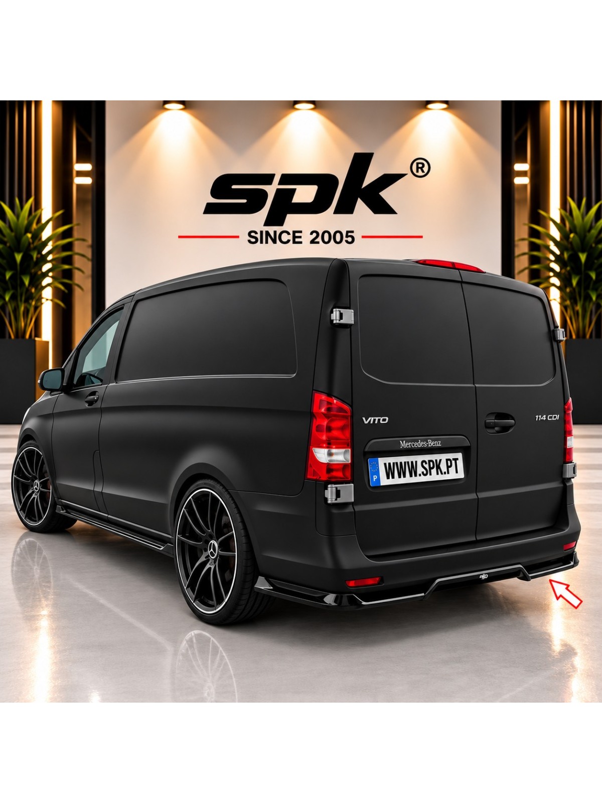 Difusor Traseiro - Mercedes Vito W447 Facelift (2024-)
