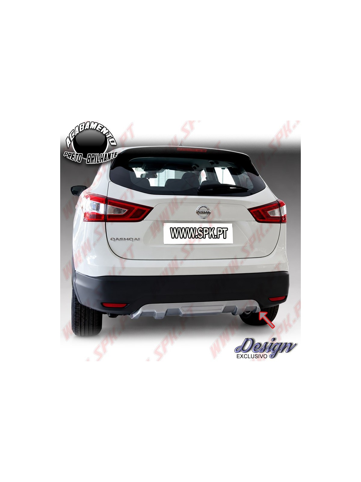Difusor Traseiro V.1 - Nissan Qashqai J11 (2013-2017)