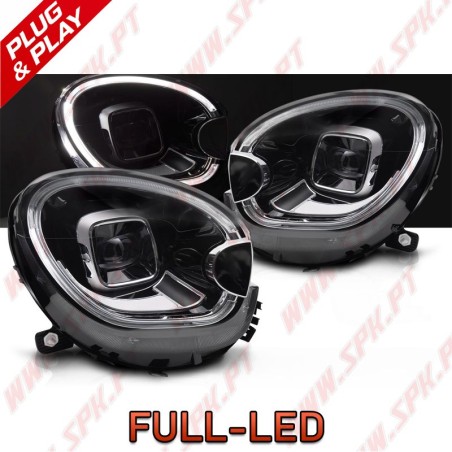 Faróis Tube-Light / Black - Mini R60 Countryman / R61 Paceman (2010-2016)