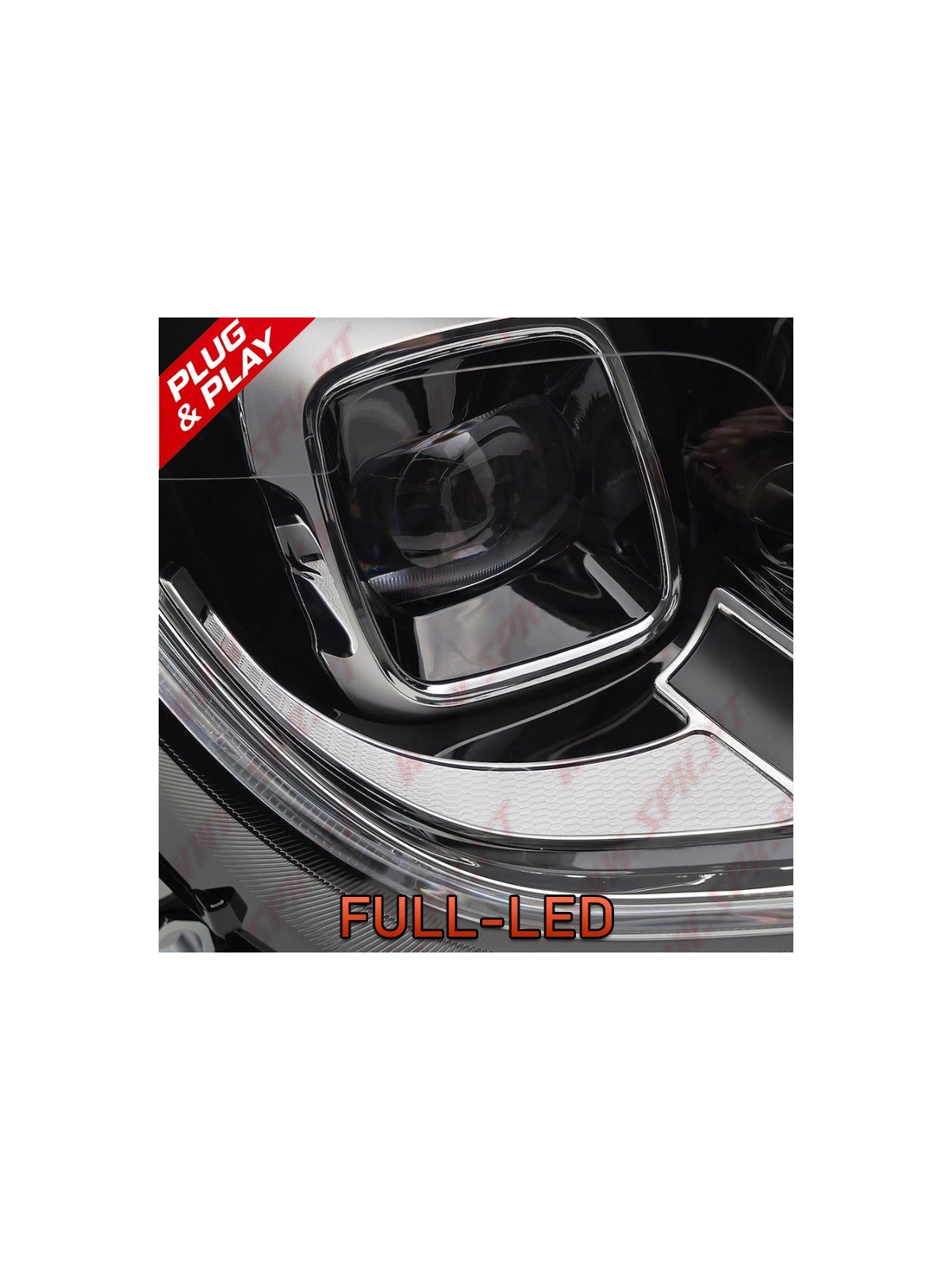 Faróis Tube-Light / Black - Mini R60 Countryman / R61 Paceman (2010-2016)