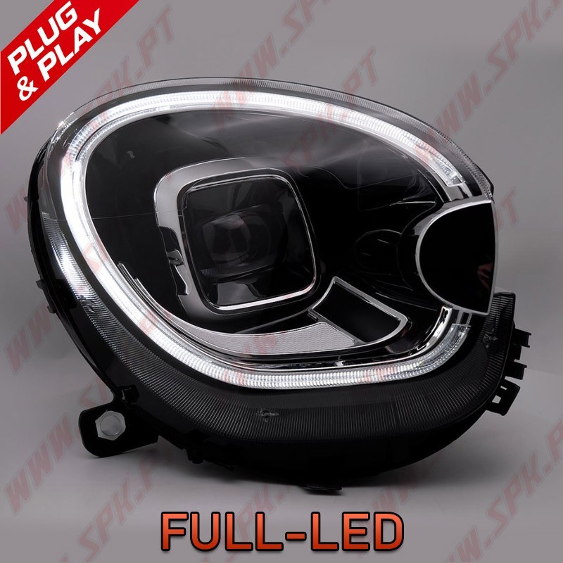 Faróis Tube-Light / Black - Mini R60 Countryman / R61 Paceman (2010-2016)