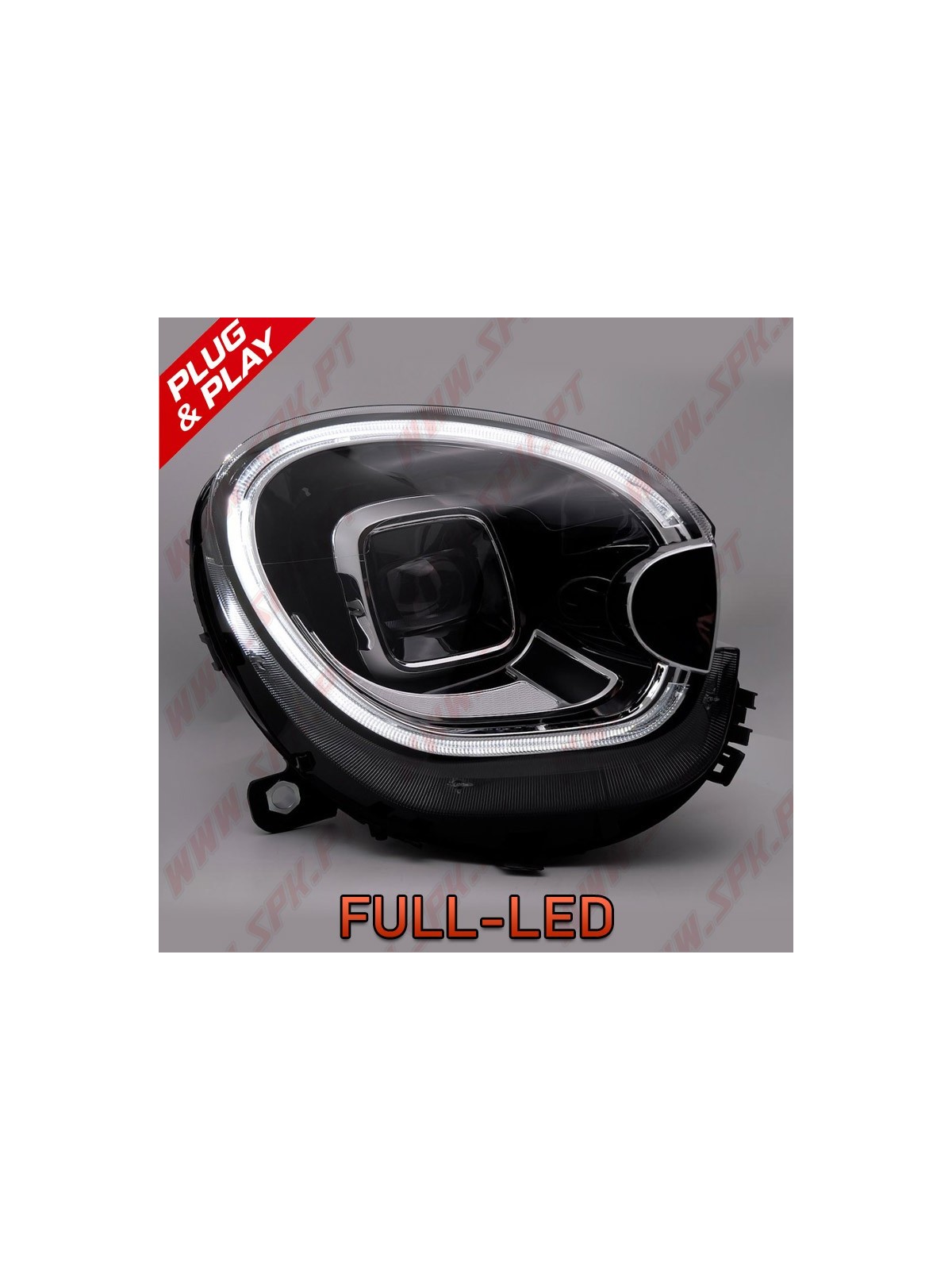 Faróis Tube-Light / Black - Mini R60 Countryman / R61 Paceman (2010-2016)