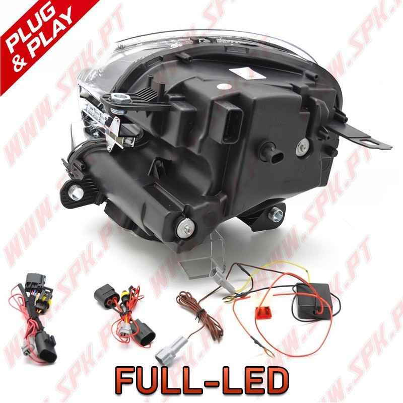Faróis Tube-Light / Black - Mini R60 Countryman / R61 Paceman (2010-2016)