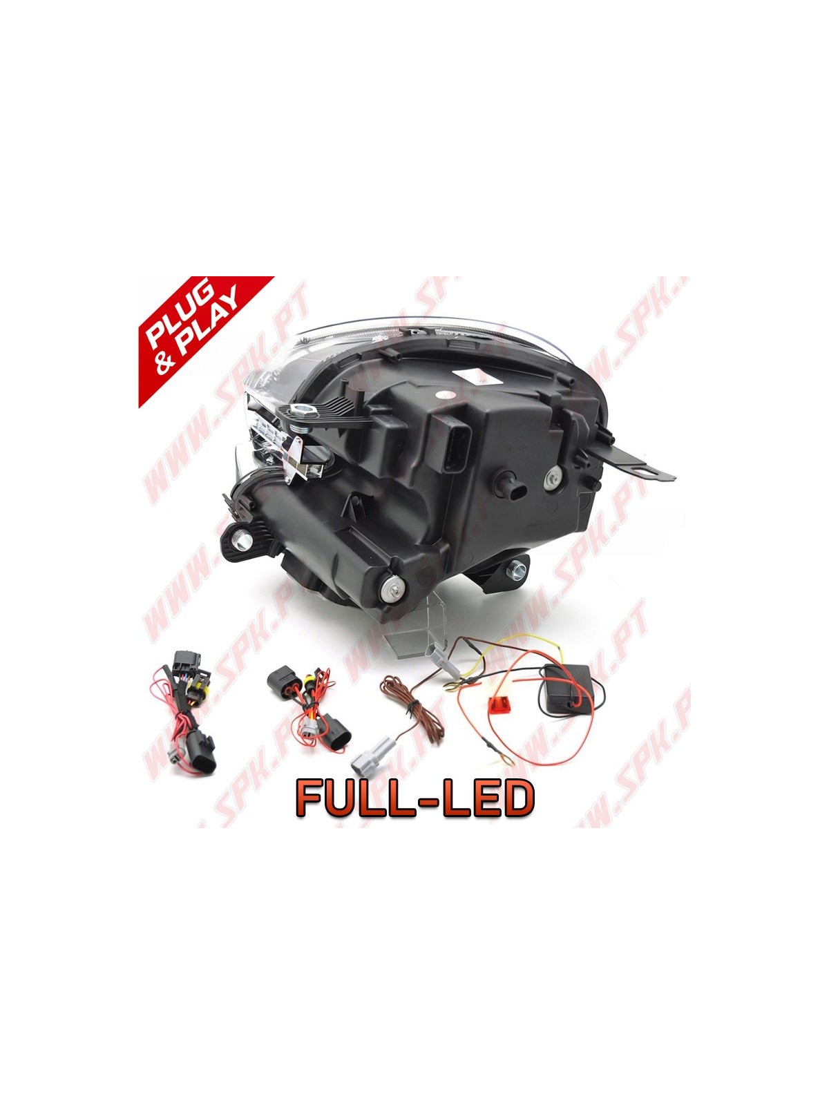 Faróis Tube-Light / Black - Mini R60 Countryman / R61 Paceman (2010-2016)