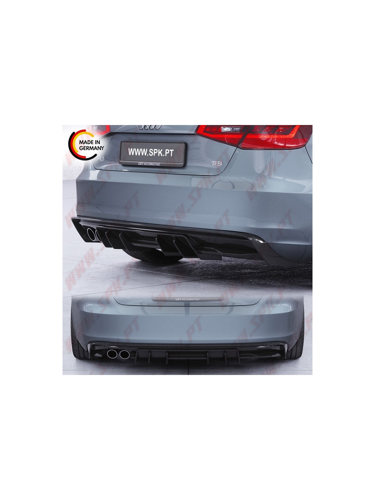 Difusor Traseiro Audi A3 8V (2012-2016)