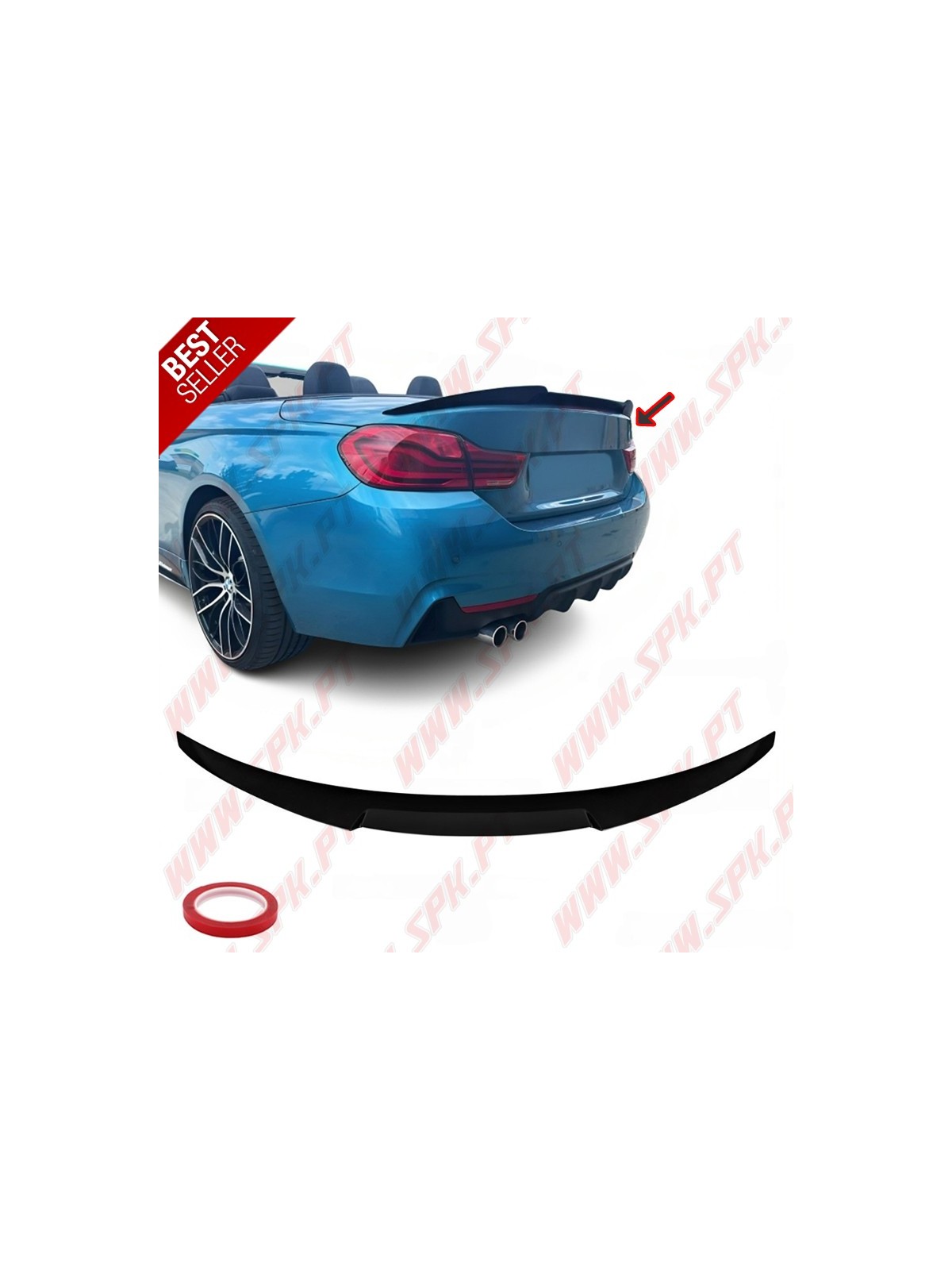 Aileron Traseiro Look M4 BMW F33 Cabrio / F83 M4 Cabrio (2014-2020)
