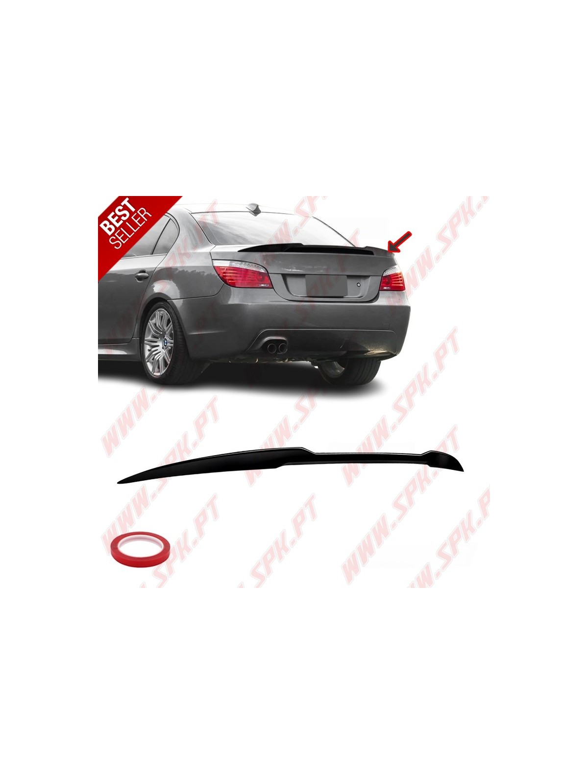 Aileron Traseiro Look M4 BMW E60 Sedan (2003-2010) Aileron Traseiro Look M4 BMW E60 Sedan (2003-2010)