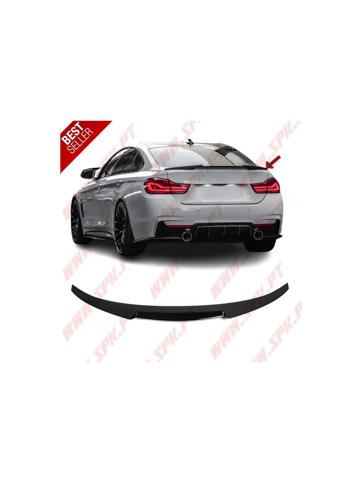 Aileron Traseiro Look M4 BMW F36 Gran Coupe (2014-2020)