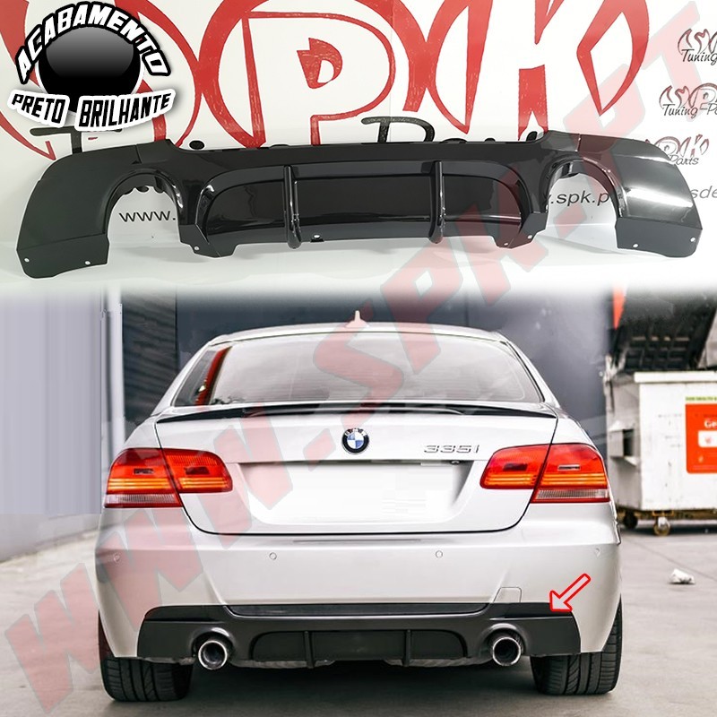 Difusor Traseiro Look M-Performance - BMW E92 / E93 (2006-2013)