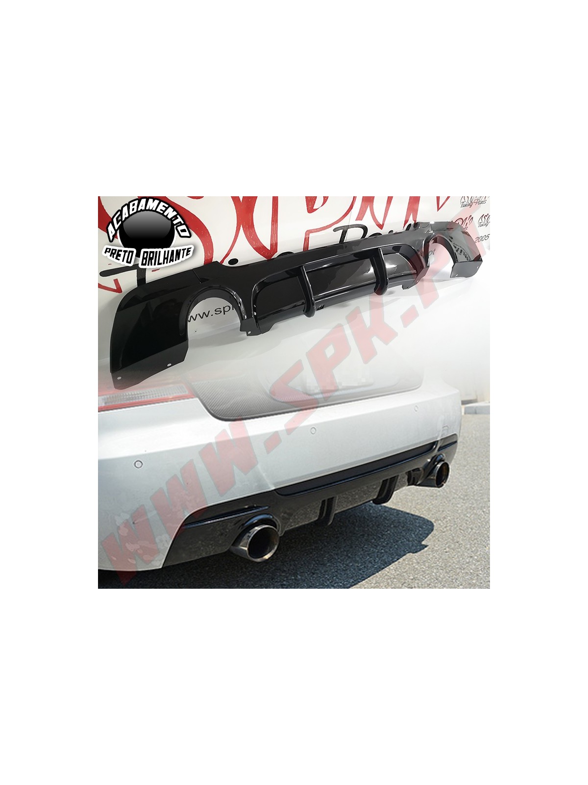 Difusor Traseiro Look M-Performance - BMW E92 / E93 (2006-2013)