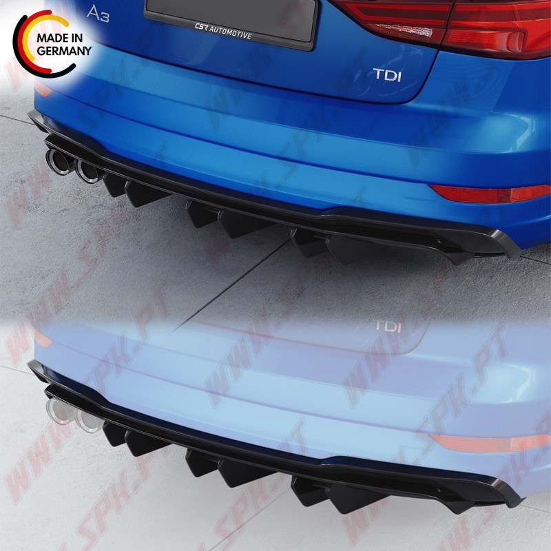 Difusor Traseiro Audi A3 8V S-Line - Sedan / Cabrio (2017-2020) Difusor Traseiro Audi A3 8V S-Line - Sedan / Cabrio (2017-2020)