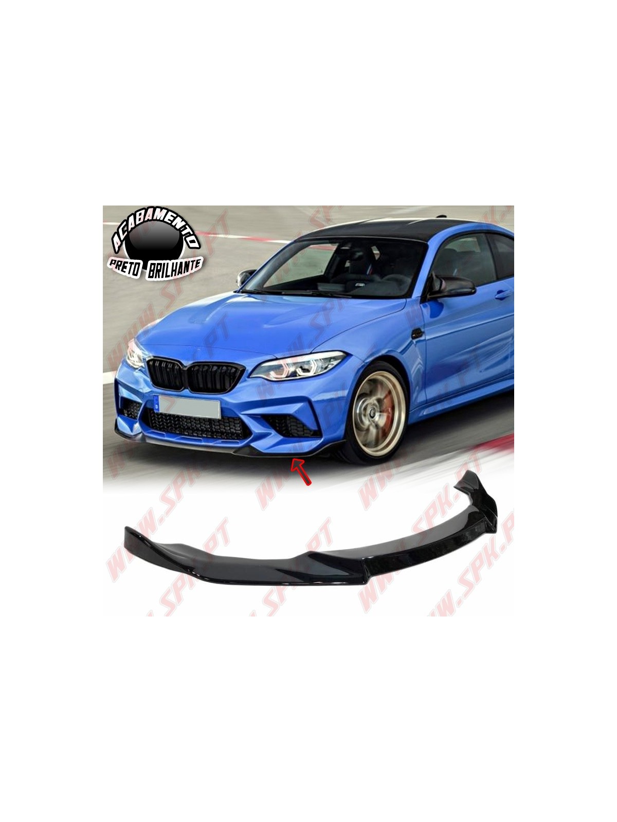 Lip Spoiler Frontal BMW F87 M2 (2016-2021) Lip Spoiler Frontal BMW F87 M2 (2016-2021)