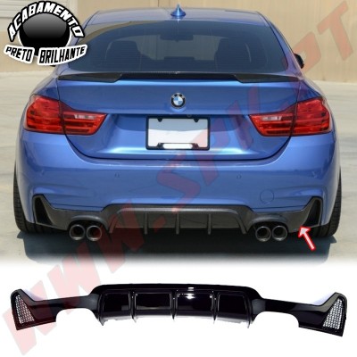 Difusor Traseiro Look M-Performance - BMW F32 / F33 / F36 (2013-2020)