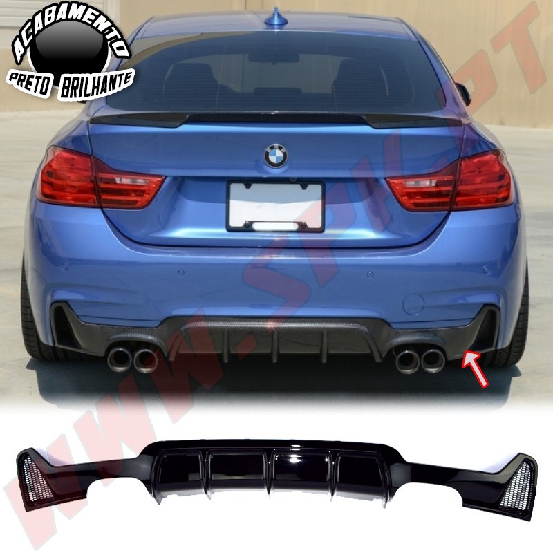 Difusor Traseiro Look M-Performance - BMW F32 / F33 / F36 (2013-2020)