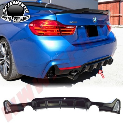 Difusor Traseiro Look M-Performance - BMW F32 / F33 / F36 (2013-2020)