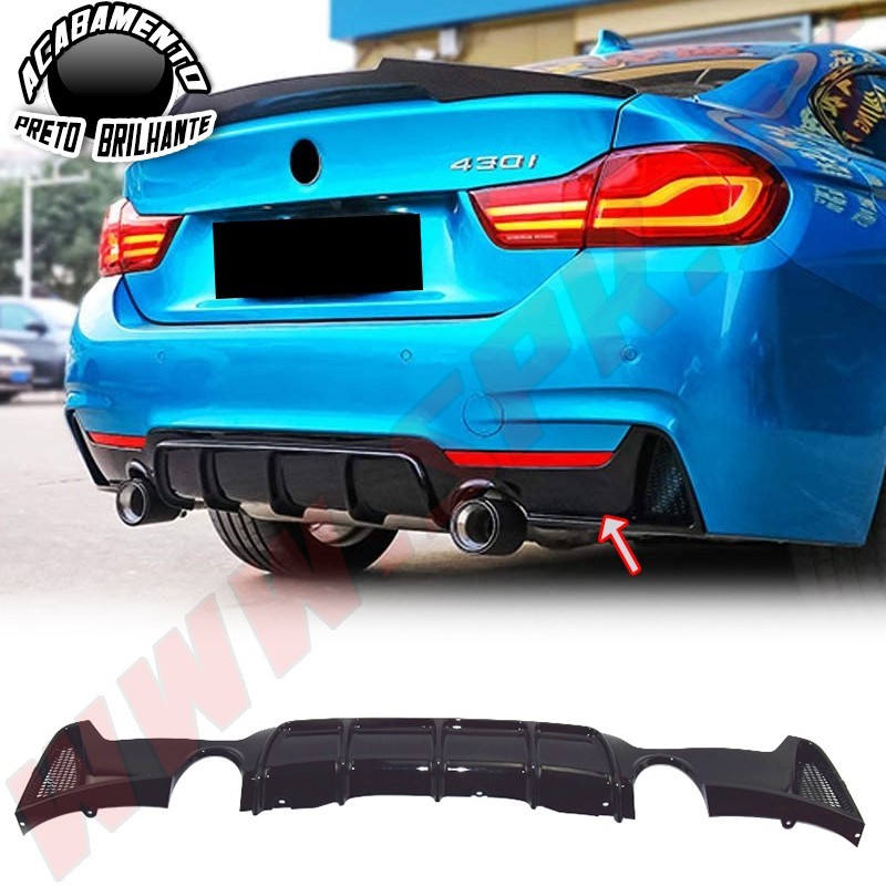 Difusor Traseiro Look M-Performance - BMW F32 / F33 / F36 (2013-2020)