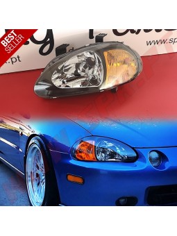 Faróis Look JDM Black - Honda DelSol (1992-1998)