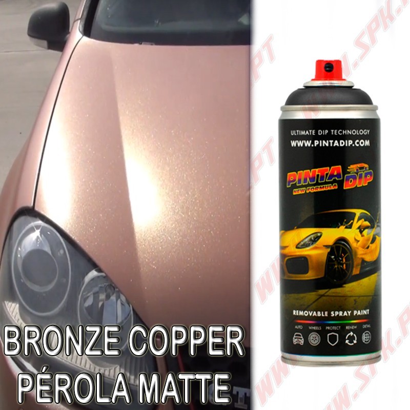 Spray 400ml Pinta Dip - Bronze Copper Pérola Matte Spray 400ml Pinta Dip - Bronze Copper Pérola Matte