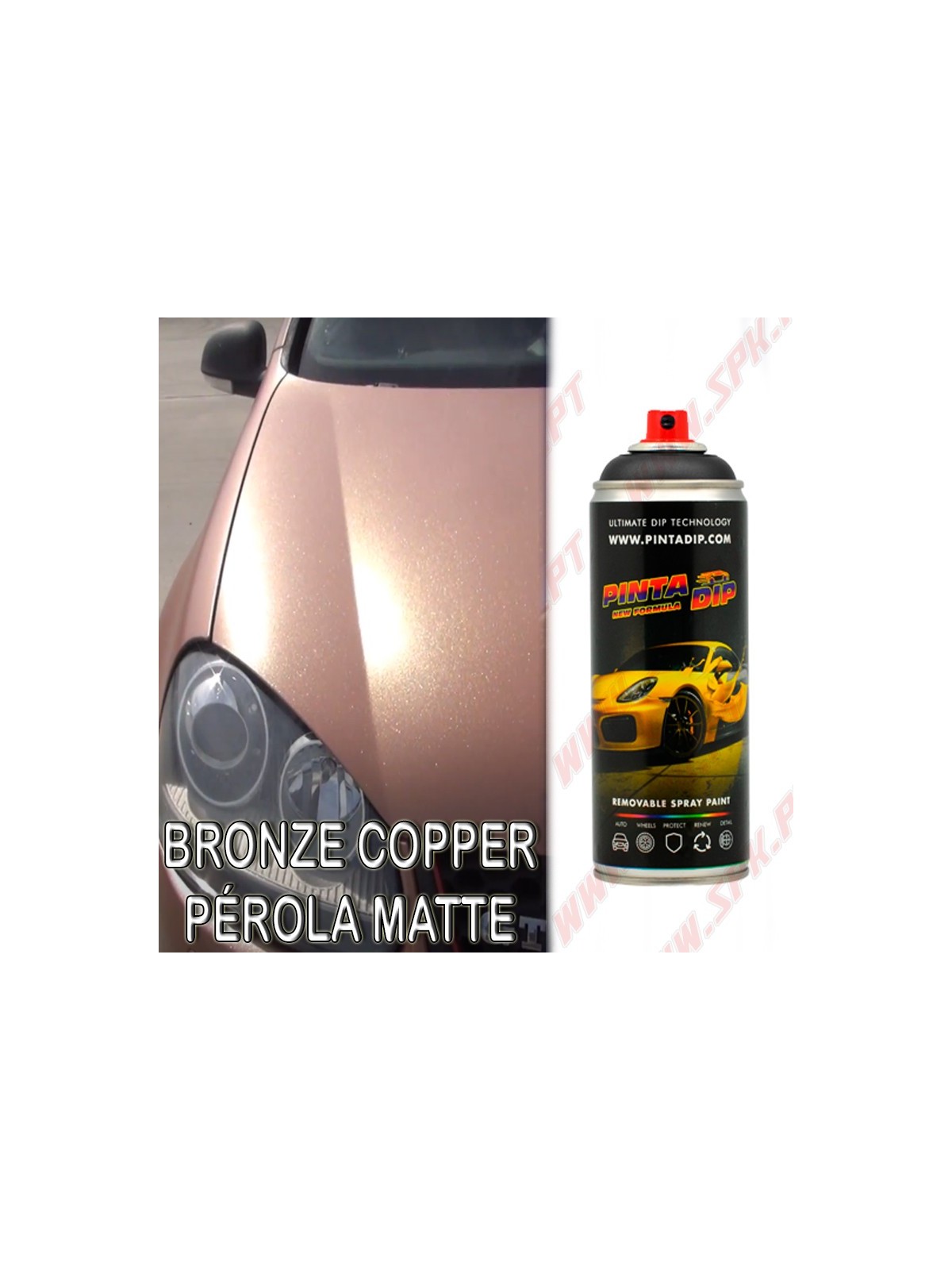 Spray 400ml Pinta Dip - Bronze Copper Pérola Matte