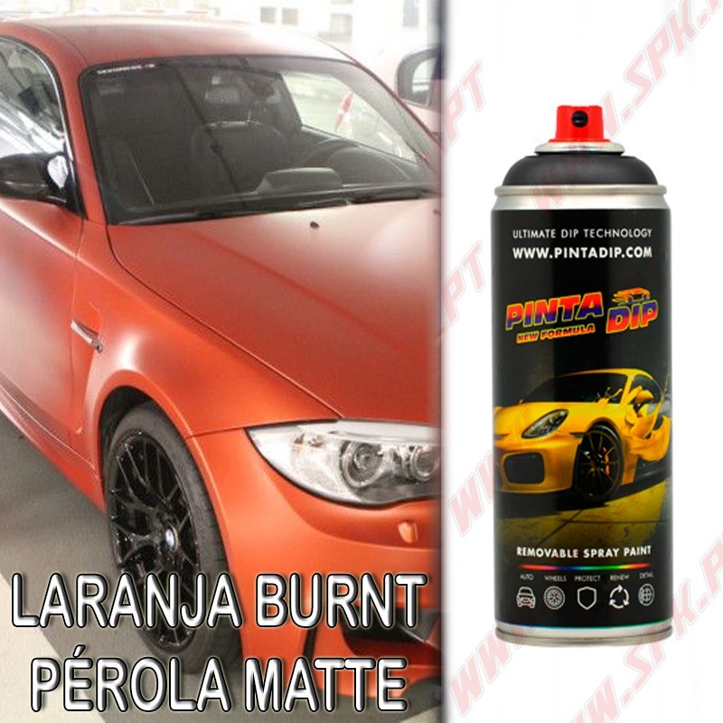 Spray 400ml Pinta Dip - Laranja Burnt Pérola Matte Spray 400ml Pinta Dip - Laranja Burnt Pérola Matte
