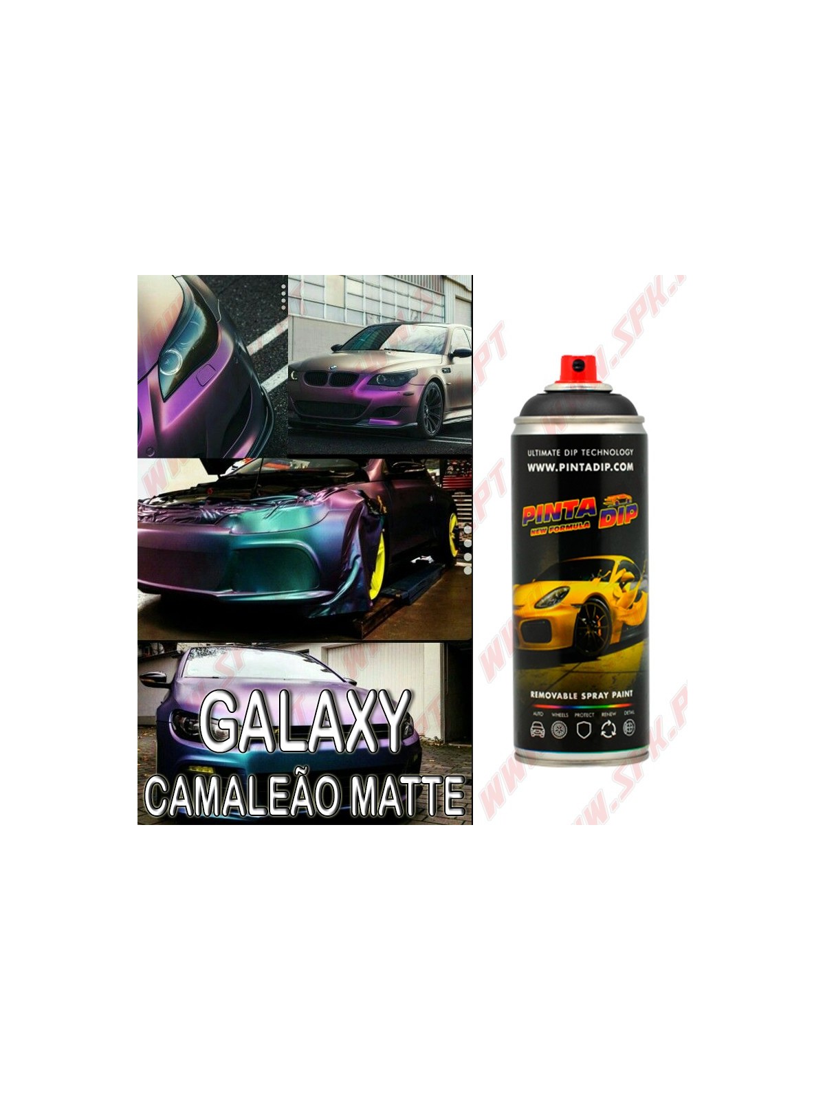 Spray 400ml Pinta Dip - Galaxy Camaleão Matte Spray 400ml Pinta Dip - Galaxy Camaleão Matte