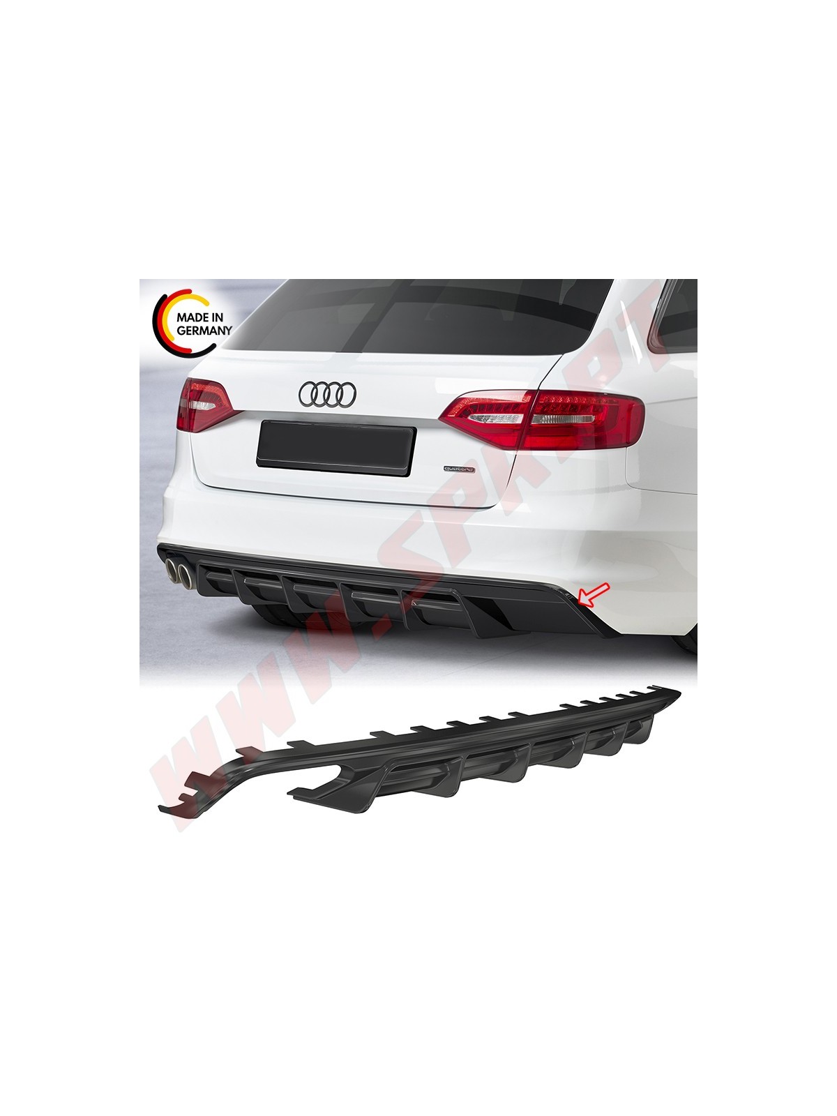 Difusor Traseiro Audi A4 B8 Sedan / Avant (2007-2015)