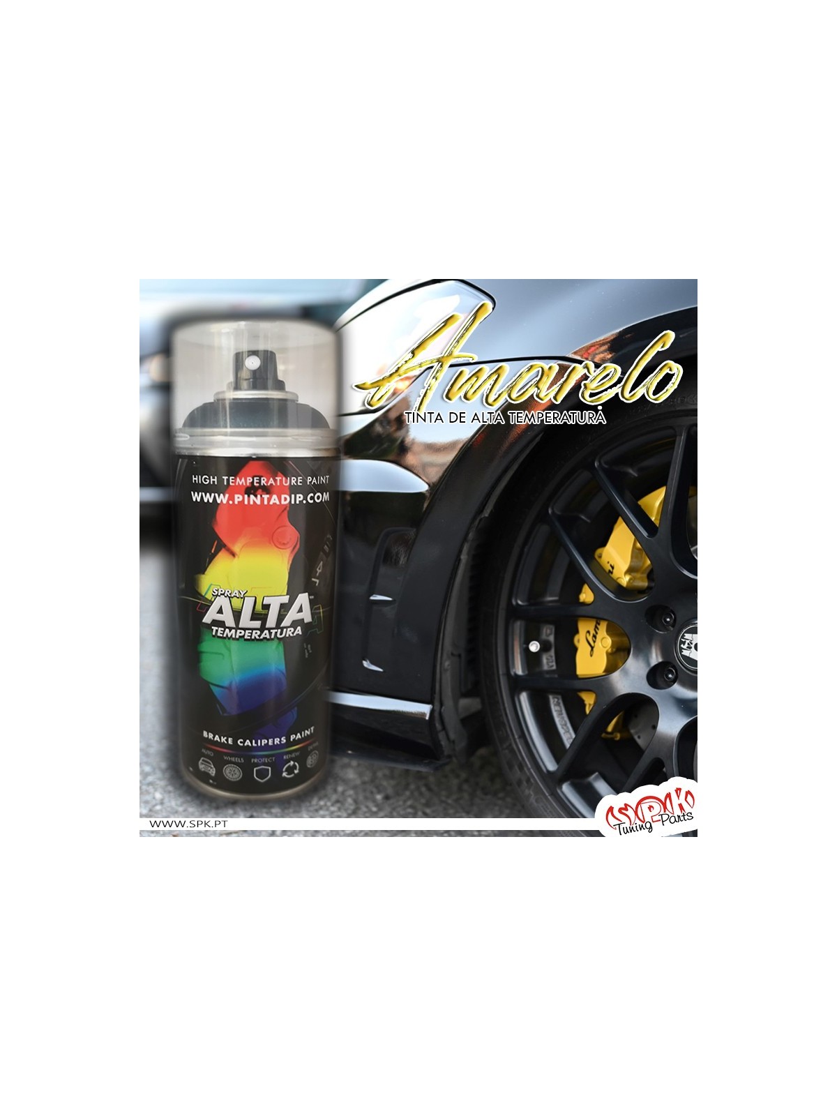 Spray 400ml Pinta Dip Alta Temperatura - Amarelo