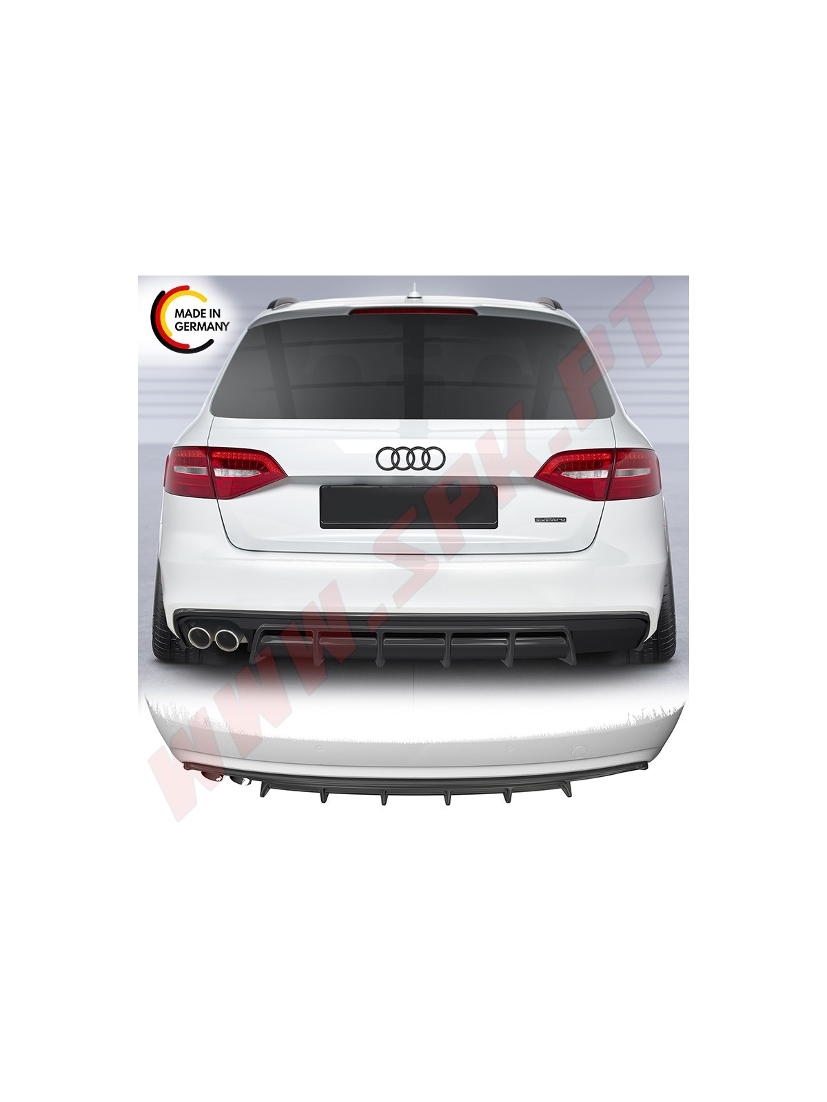 Difusor Traseiro Audi A4 B8 Sedan / Avant (2007-2015)