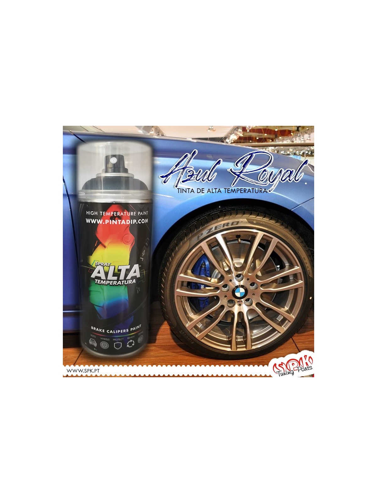Spray 400ml Pinta Dip Alta Temperatura - Azul Royal