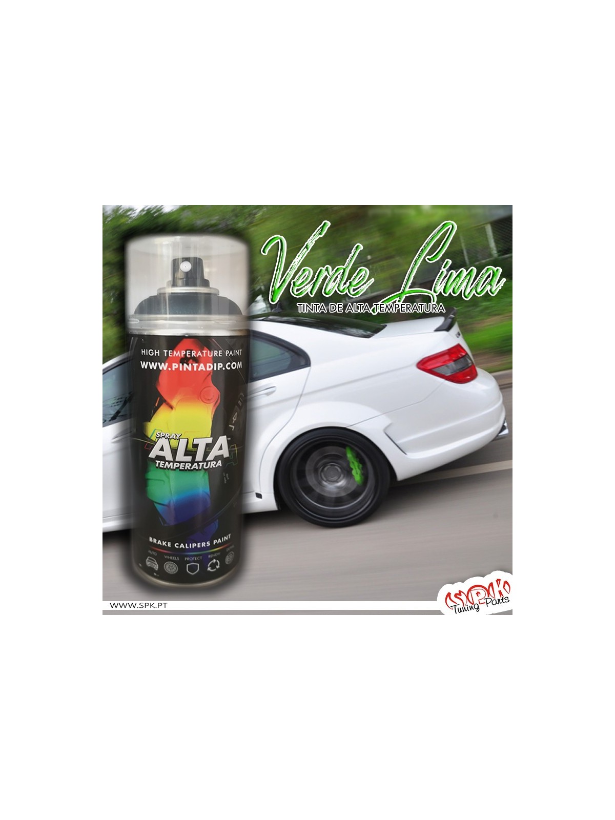 Spray 400ml Pinta Dip Alta Temperatura - Verde Lima