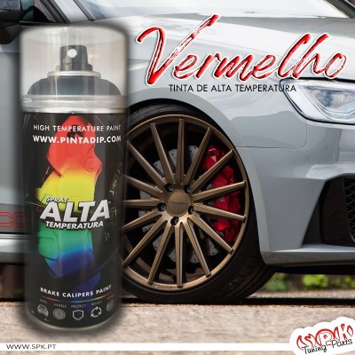 Spray 400ml Pinta Dip Alta Temperatura - Vermelho