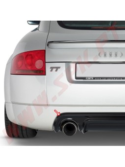 Difusor Traseiro Audi TT 8N Coupe / Cabrio - 1 Saída de Escape (1998-2006)