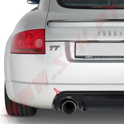 Difusor Traseiro Audi TT 8N Coupe / Cabrio - 1 Saída de Escape (1998-2006)