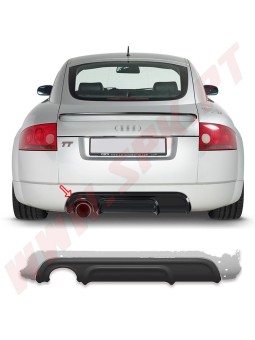 Difusor Traseiro Audi TT 8N Coupe / Cabrio - 1 Saída de Escape (1998-2006)