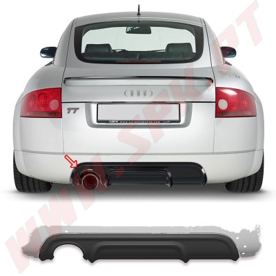 Difusor Traseiro Audi TT 8N Coupe / Cabrio - 1 Saída de Escape (1998-2006)