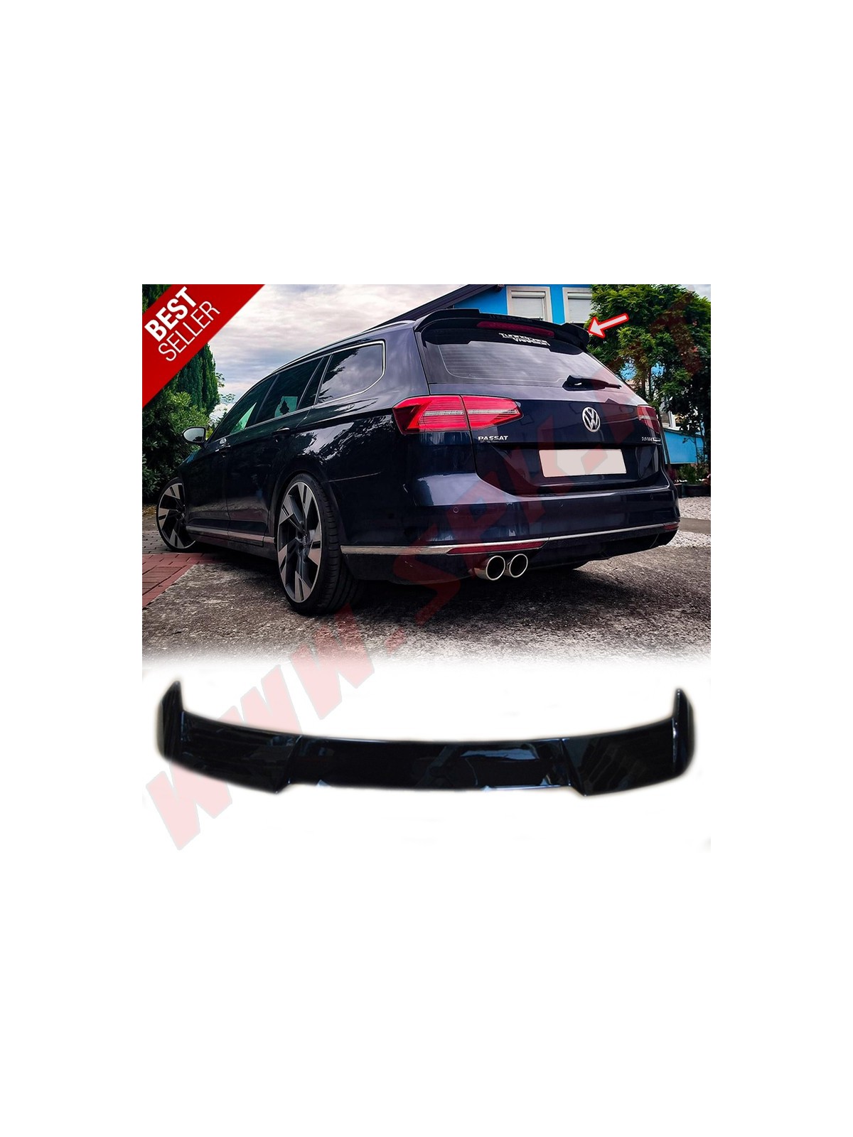 Aileron Traseiro Look M4 - VW Passat Variant B8 (2014-) Aileron Traseiro Look M4 - VW Passat Variant B8 (2014-)