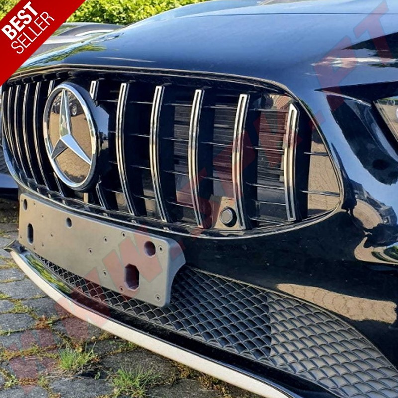 Grelhas Frontais Look GTR Chrome/Black - Mercedes CLA C118 / X118 (2019-)