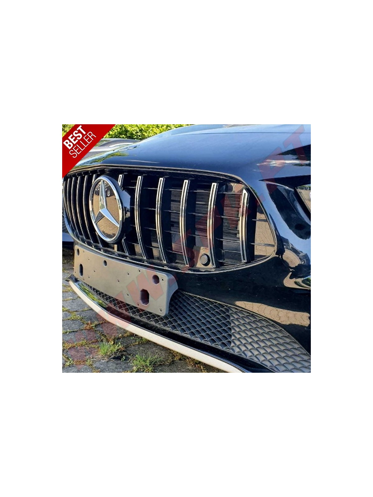 Grelhas Frontais Look GTR Chrome/Black - Mercedes CLA C118 / X118 (2019-)