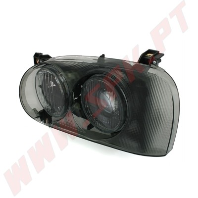 Faróis Look Cross Smoke Black - VW Golf 3 (1991-1997)