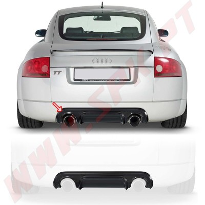 Difusor Traseiro Audi TT 8N Coupe / Cabrio - 2 Saídas de Escape (1998-2006)