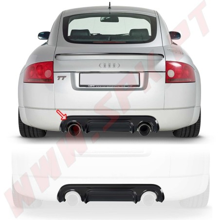 Difusor Traseiro Audi TT 8N Coupe / Cabrio - 2 Saídas de Escape (1998-2006)