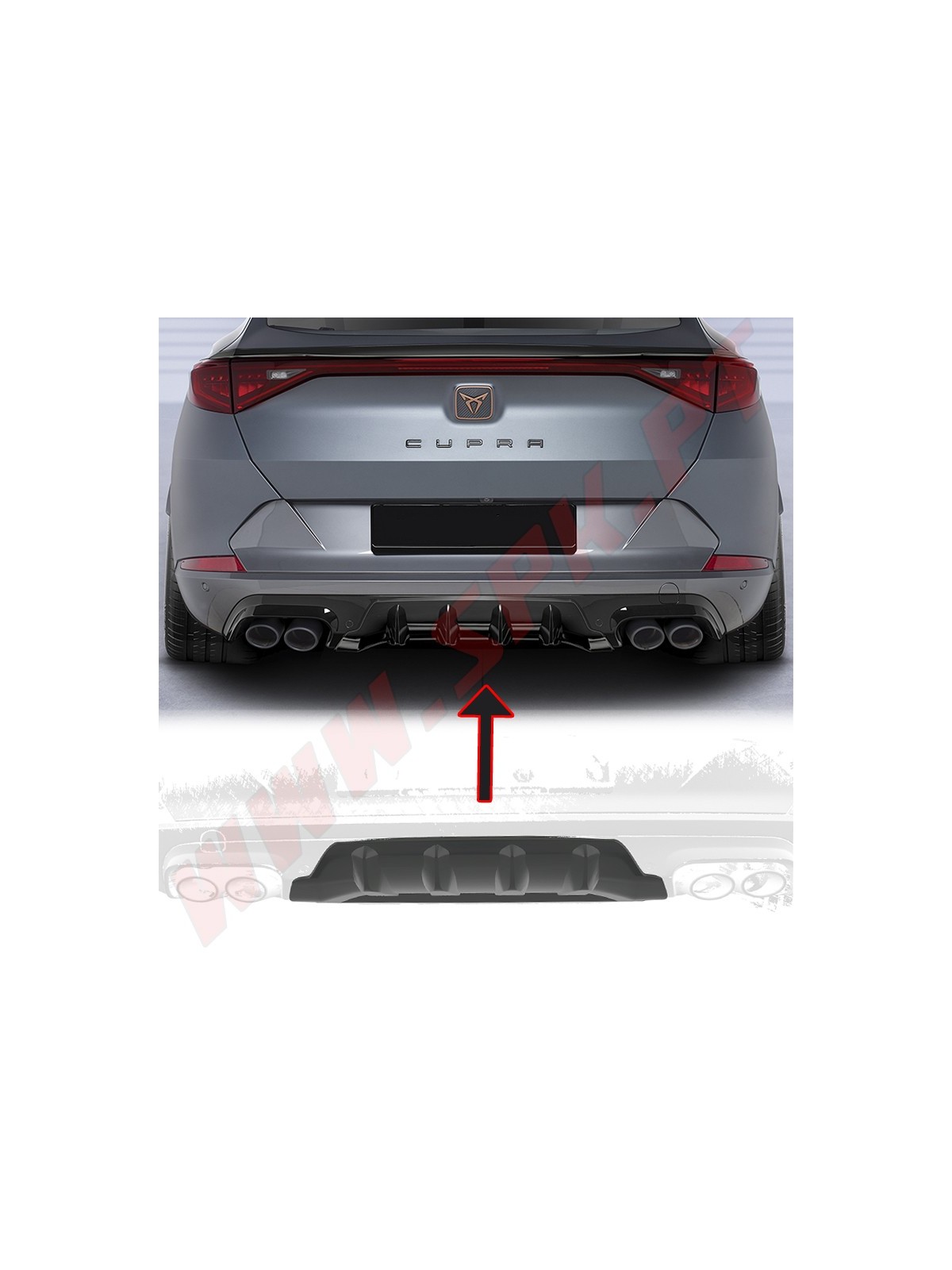 Difusor Traseiro Cupra Formentor (2020-) Difusor Traseiro Cupra Formentor (2020-)