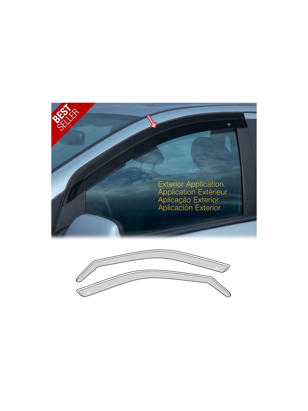 Chuventos DGA Smoke - Seat Ibiza 6K - 3 Portas (1993-1999)