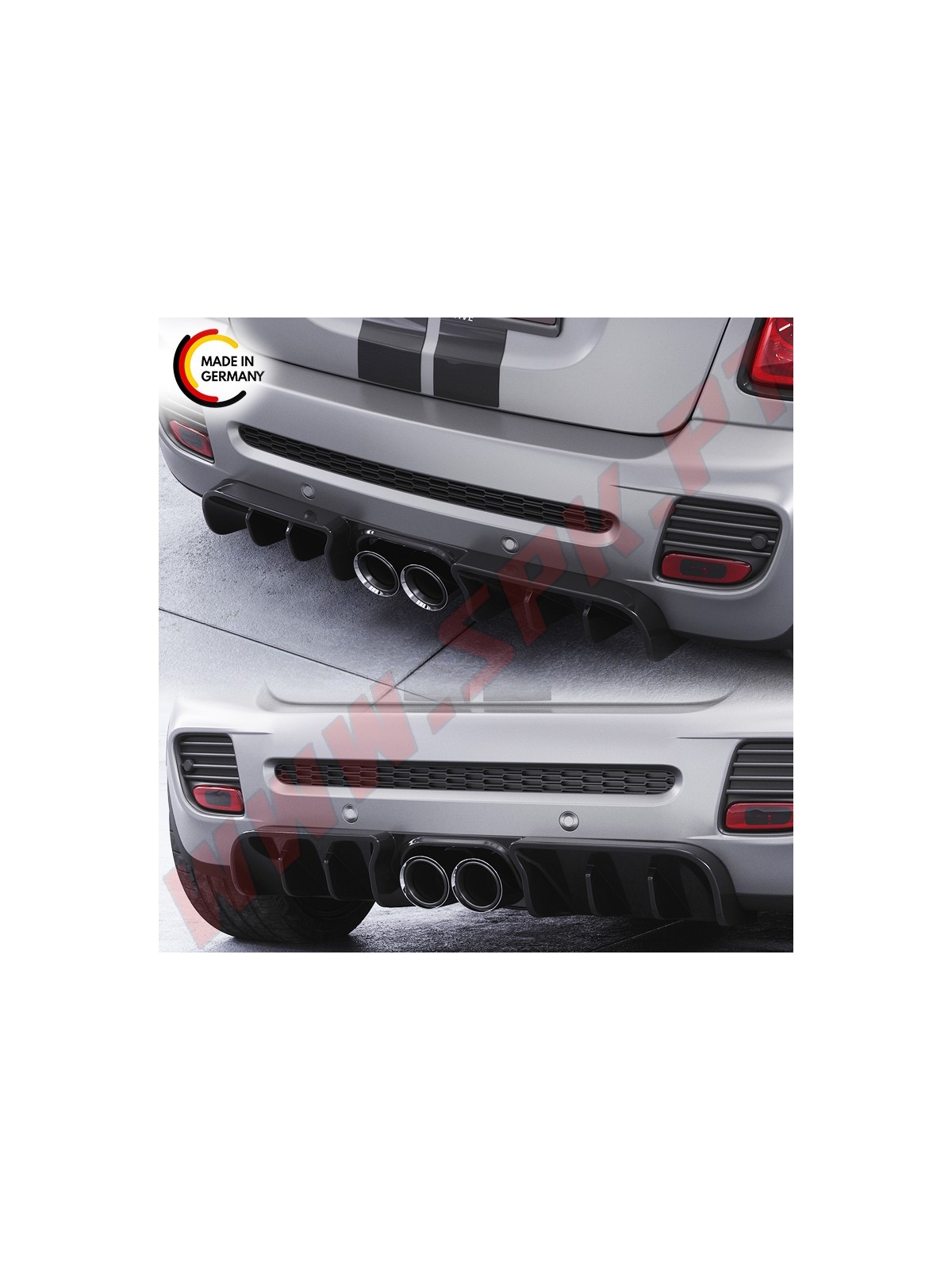 Difusor Traseiro Mini Cooper JCW Coupe R58 / R59 (2011-2015) Difusor Traseiro Mini Cooper JCW Coupe R58 / R59 (2011-2015)