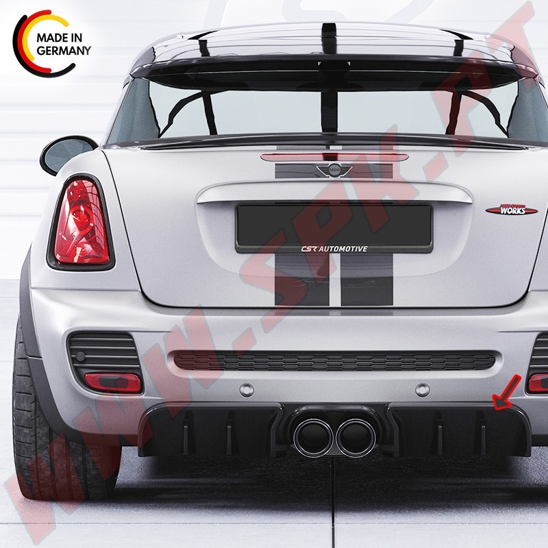Difusor Traseiro Mini Cooper JCW Coupe R58 / R59 (2011-2015) Difusor Traseiro Mini Cooper JCW Coupe R58 / R59 (2011-2015)