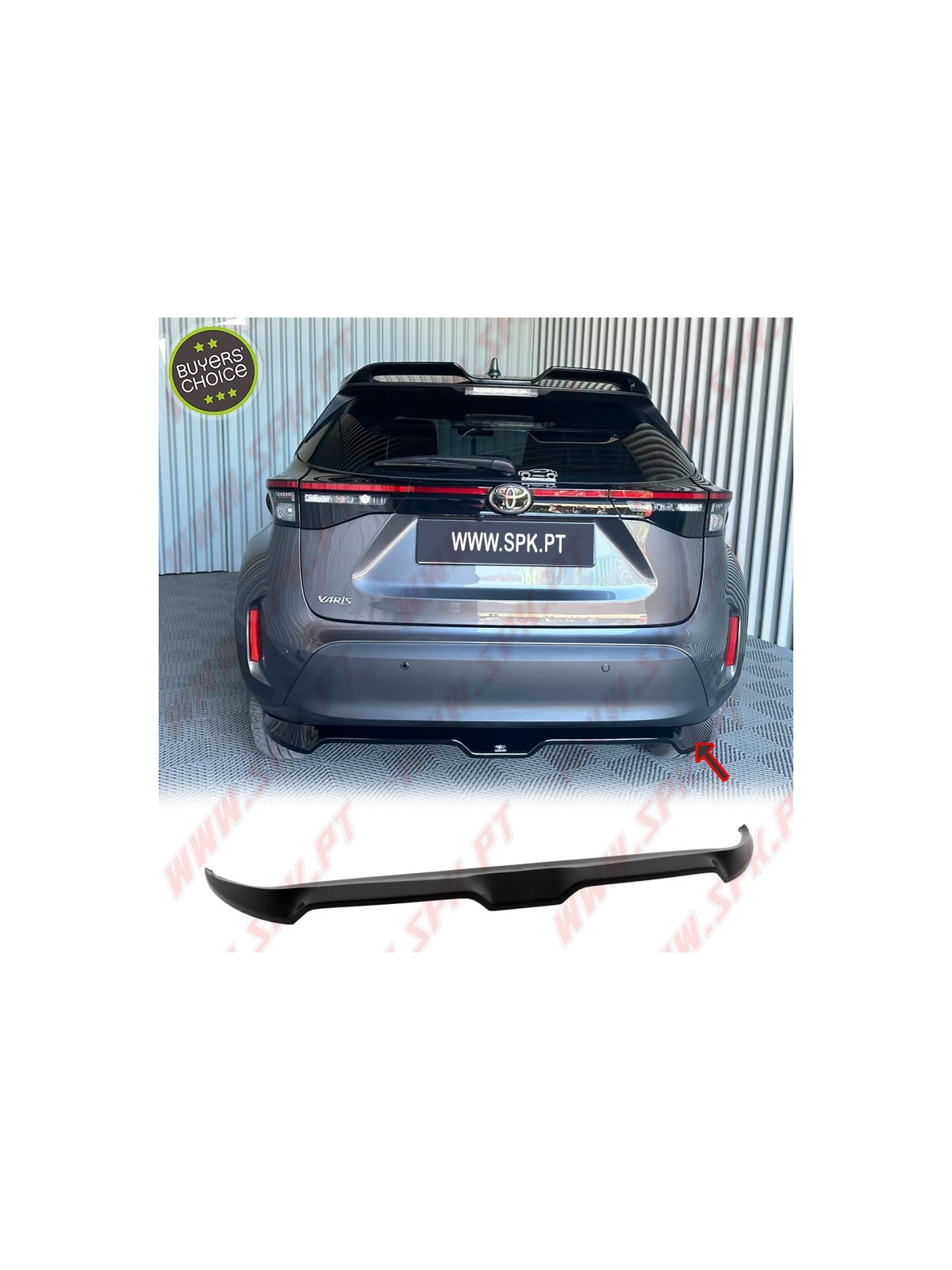 Difusor Traseiro - Toyota Yaris Cross (2020-) Difusor Traseiro - Toyota Yaris Cross (2020-)