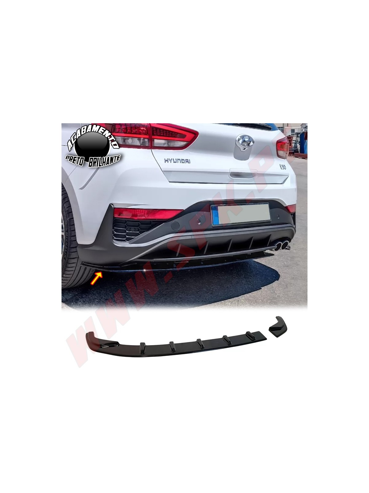 Difusor Traseiro - Hyundai i30 N-Line - Hatchback Facelift (2020-)