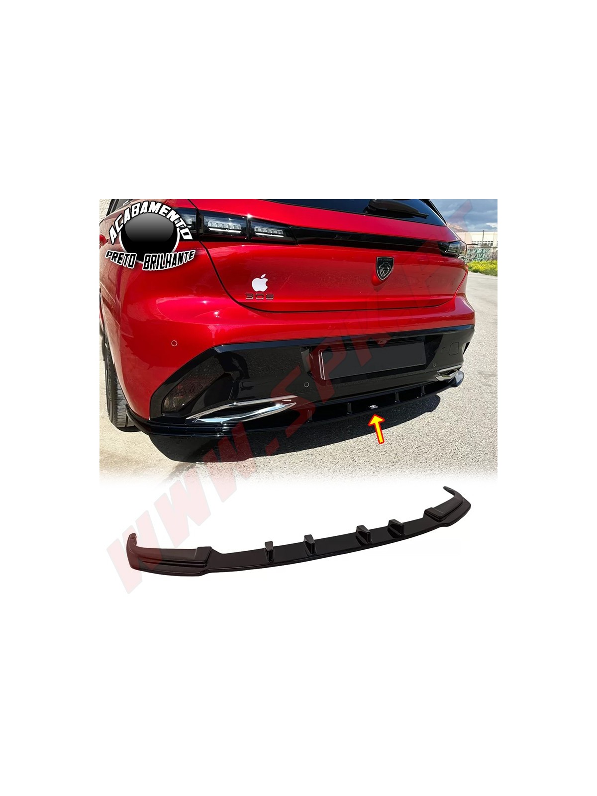 Difusor Traseiro - Peugeot 308 MK3 (2021-) Difusor Traseiro - Peugeot 308 MK3 (2021-)