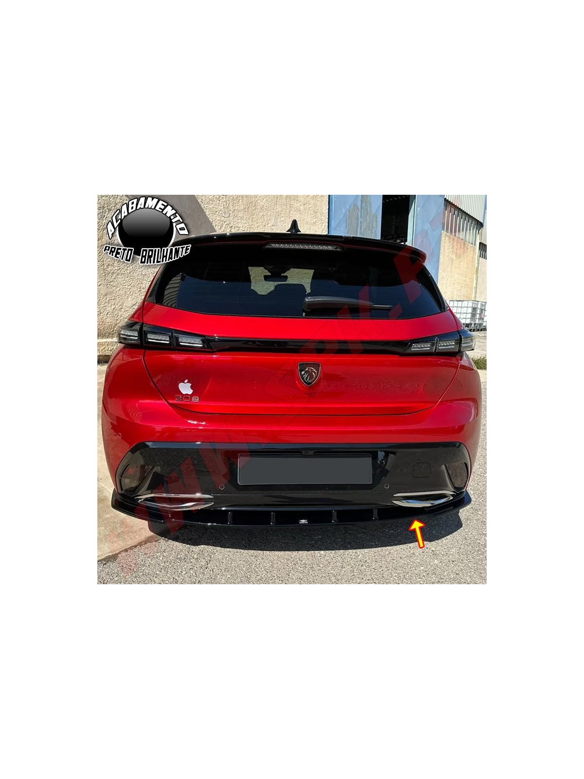 Difusor Traseiro - Peugeot 308 MK3 (2021-) Difusor Traseiro - Peugeot 308 MK3 (2021-)