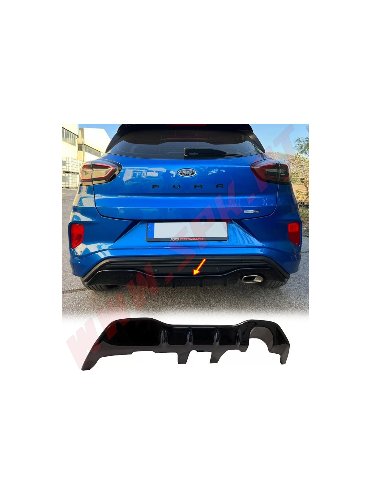 Difusor Traseiro - Ford Puma ST-Line (2019-2024)